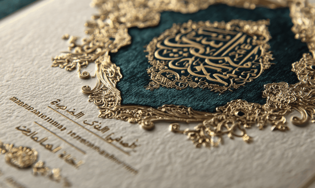 Muslim wedding invitations