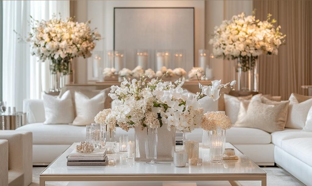 White based wedding colour schemes