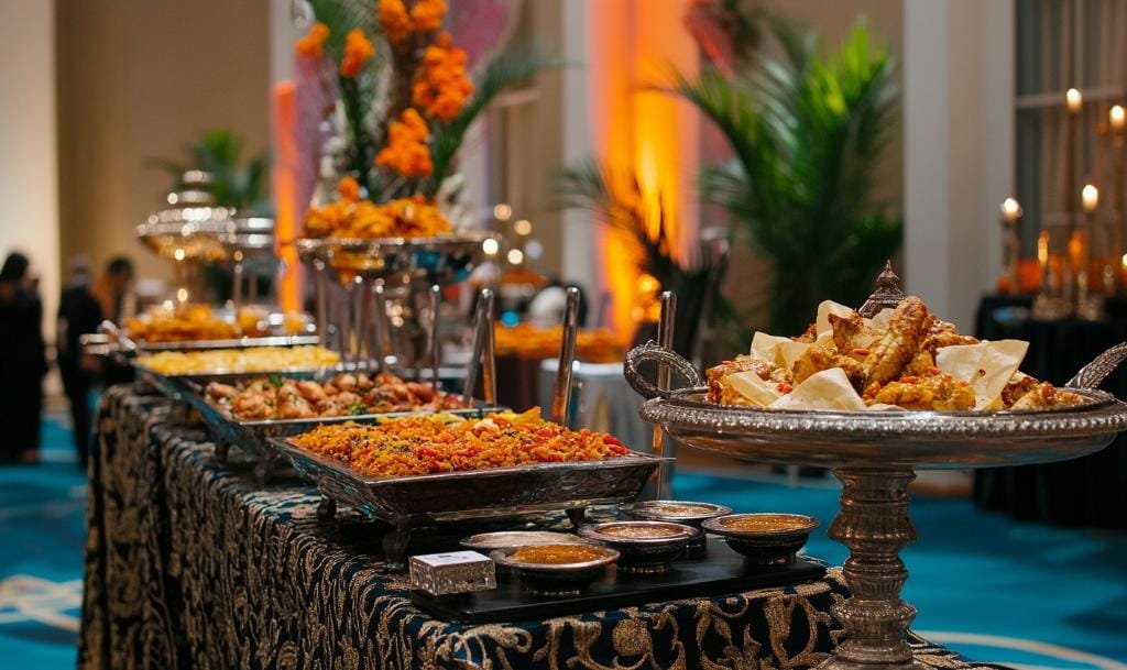 South Asian wedding menu