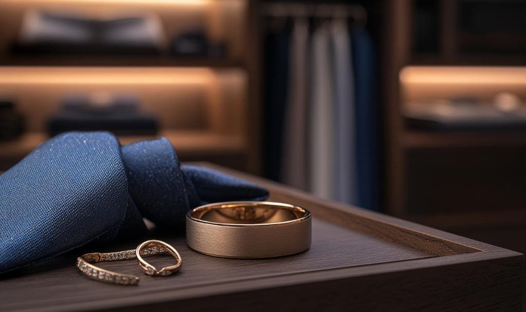 Bespoke men's wedding rings