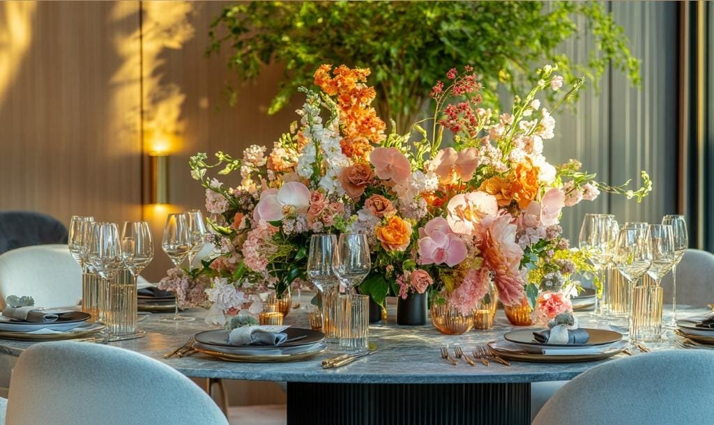 Venues with party decorations