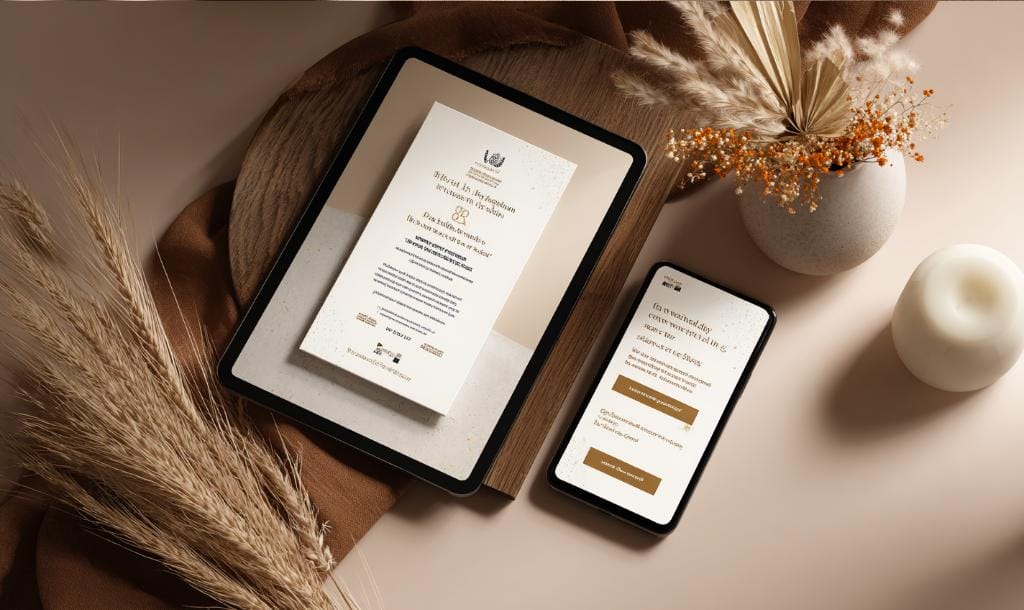 Modern birthday party invitations
