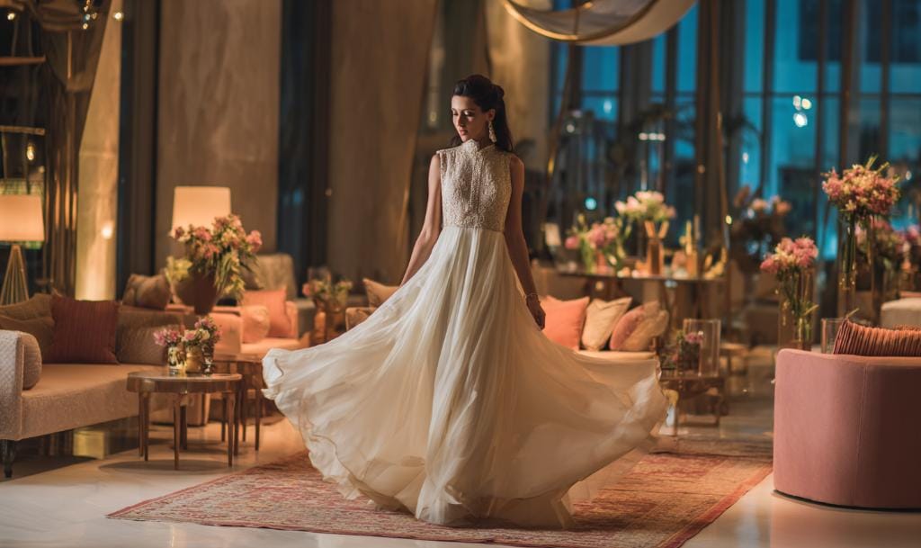 Bridal wedding reception dress