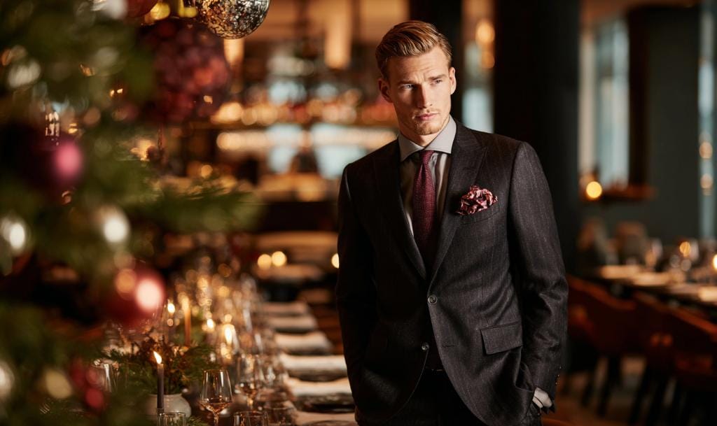 Designer Christmas party outfit