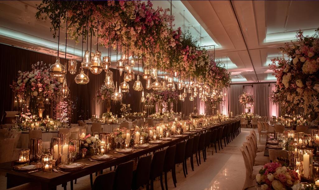 Latest wedding reception decoration London