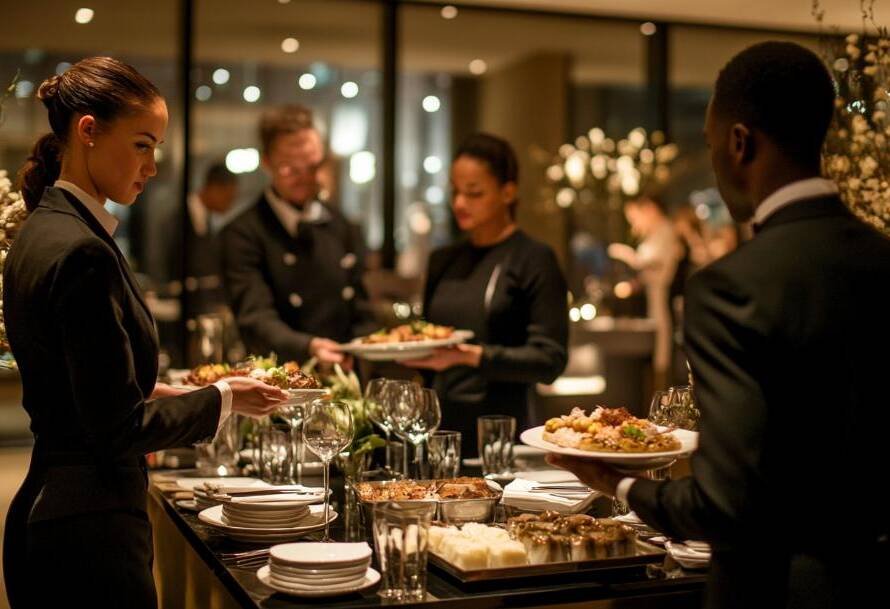 Modern party catering