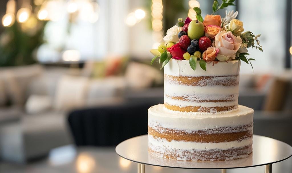 Naked wedding cake ideas