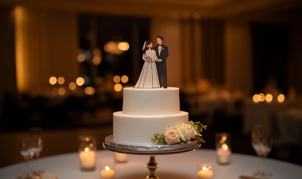 Fusion toppers wedding cakes