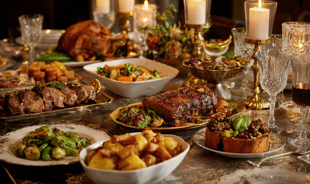 Fusion Christmas party food
